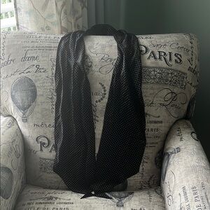Lauren Ralph Lauren silk tie Black Polka Dot Scarf